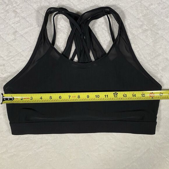 Fabletics Faye High Impact Sports Bra Black Athletic Running Women's Sz L/XL - Picture 4 of 5